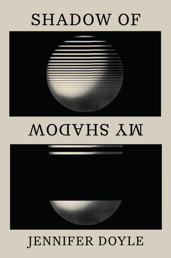 Cover of Shadow of My Shadow, featuring the title and the author's name, printed across an image of a globe splitting apart.